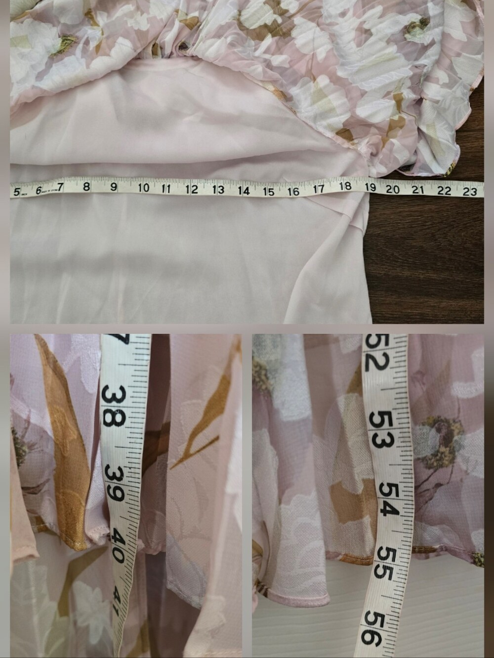 Ted Baker London Dixie Cabana Pleated Halter Maxi Dress Pink Floral Size 3 (S) - Picture 9 of 10